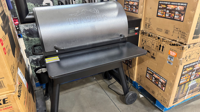 Grill for sale at a Costco warehouse