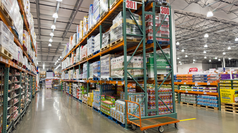 Inside of a Costco warehouse