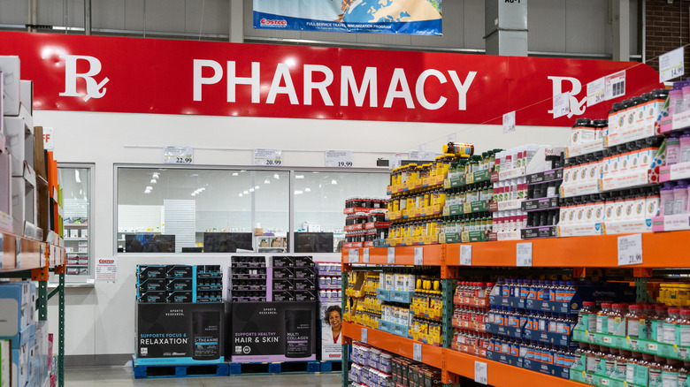 Costco pharmacy display