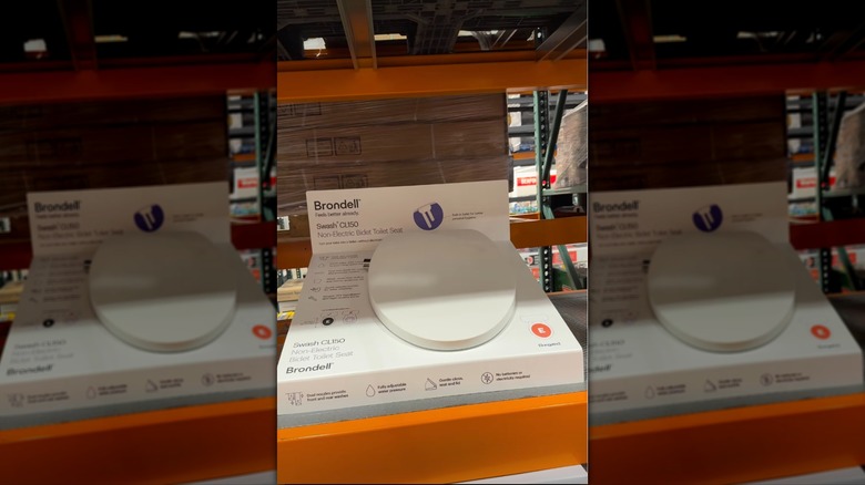 Costco's non-electric bidet by Brondell on display in the store.