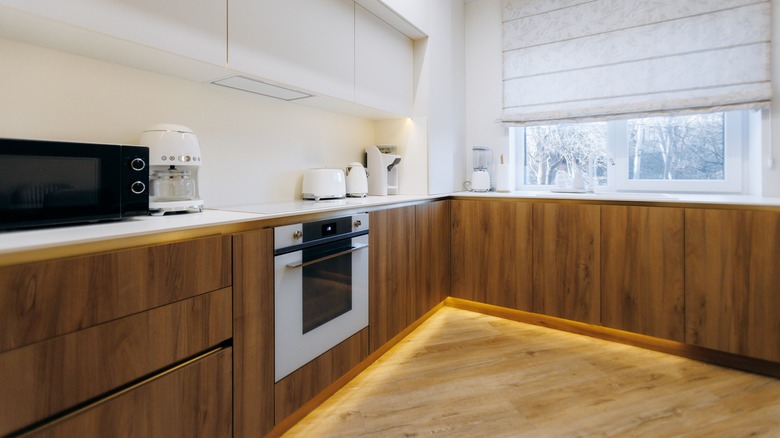 solid wood cabinets in kitchen