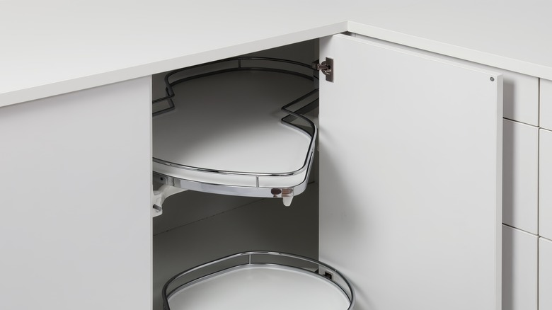 pull out shelving in kitchen cabinet