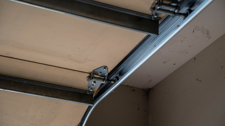 garage door rollers on the track