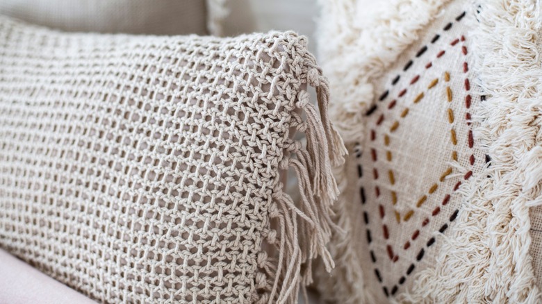 woven pillows