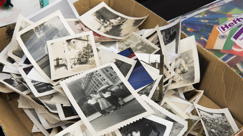 Box of old photographs