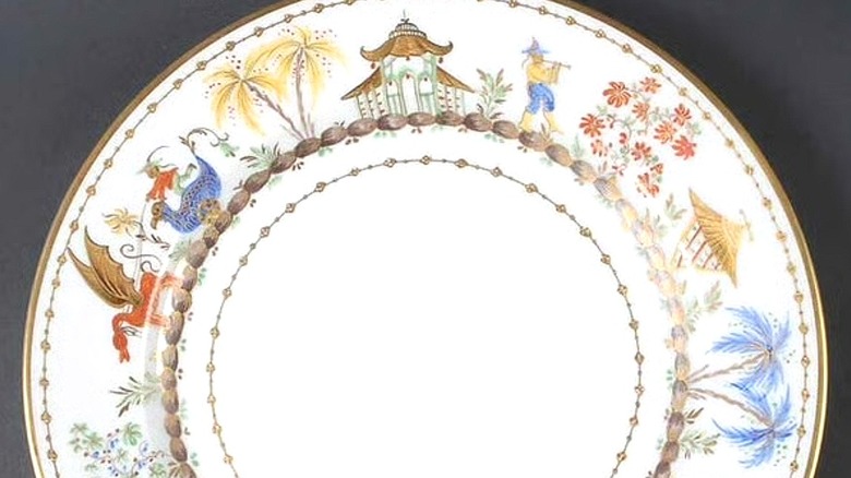 Tiffany Le Tallec Cirque Chinois dinner plate