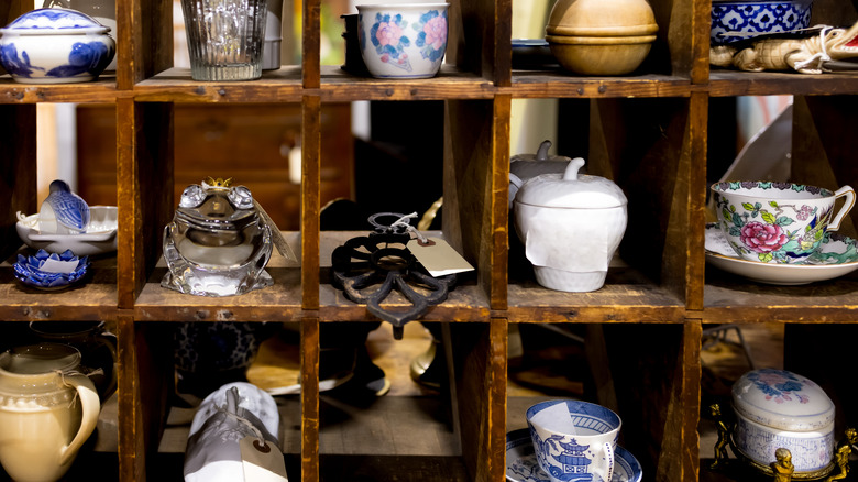 China for sale at a thrift store