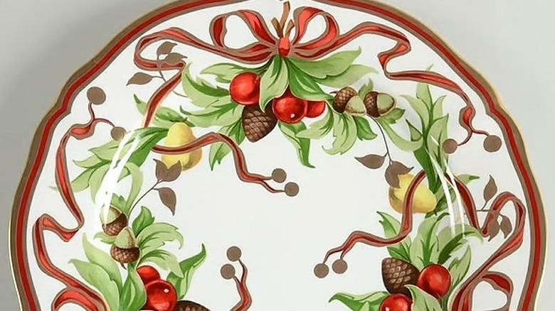 Tiffany Holiday dinner plate