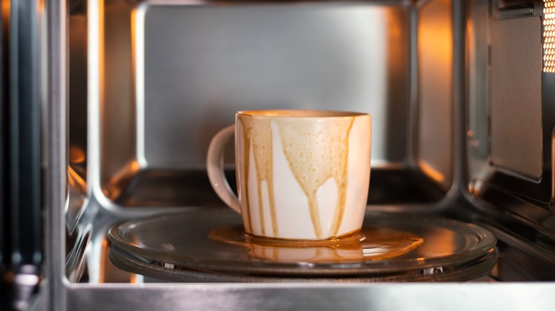 A dirty coffee cup 