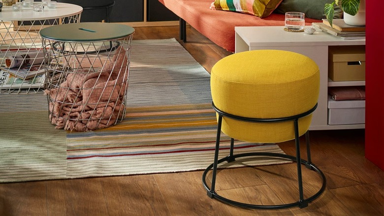 EMMISLÖV Pouffe in colorful living room