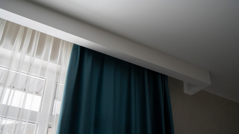 Cornice above window