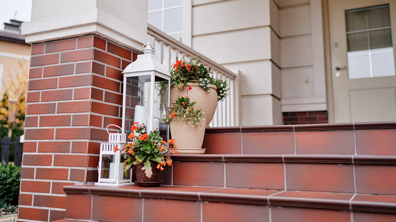 Stack of old planters without anything planted in them