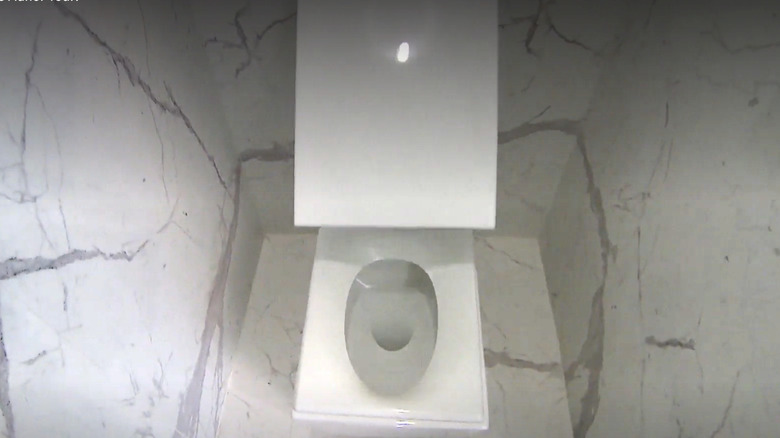 white modern toilet bidet