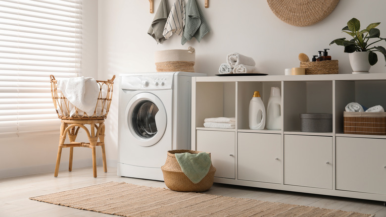 washing machine level on floor