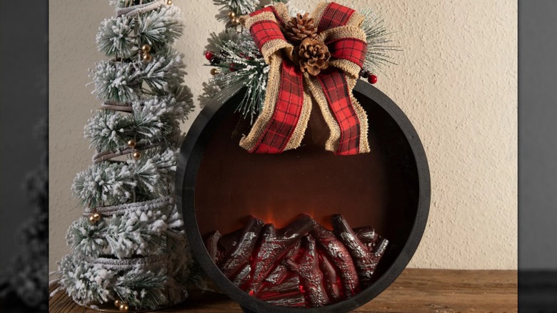 Studio 66 Embers LED Fireplace Floor Decor light-up tabletop decoration