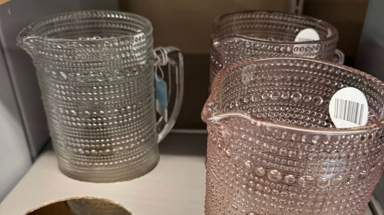 Beaded pitchers in store
