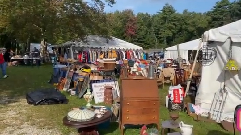 A look at some vendors at Brimfield Antique Flea Market