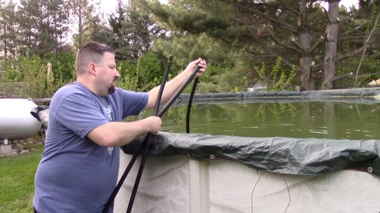 DIY pool siphon with hose