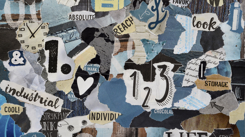 magazine clipping collage