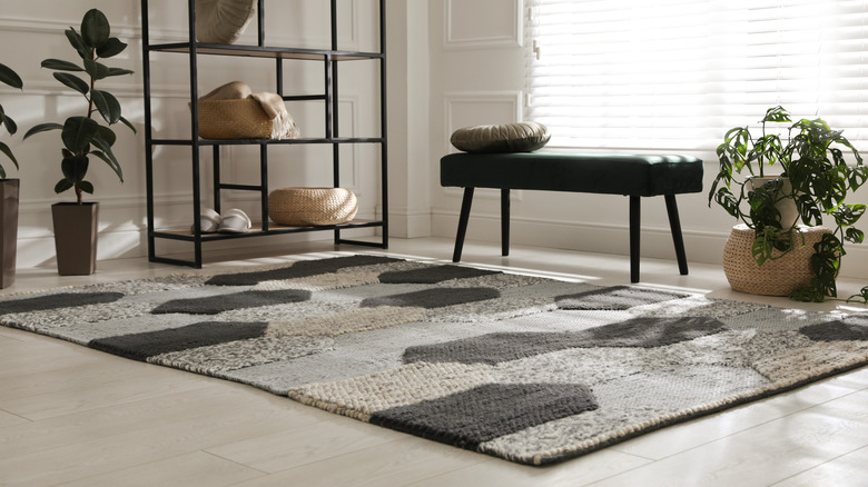decorative rug in a living space
