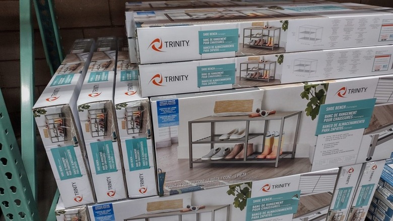 The Trinity shoe bench with boot storage