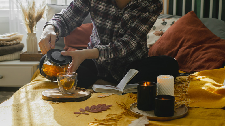 Fall bedding aesthetic 