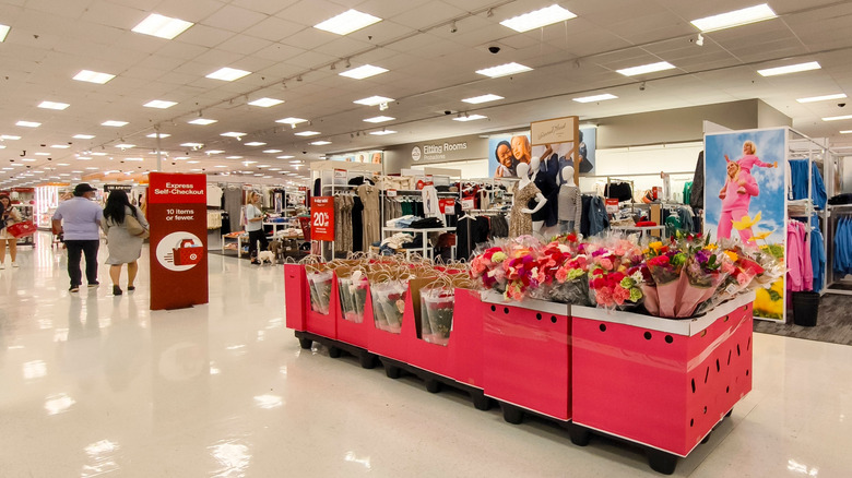 Target flower display in store
