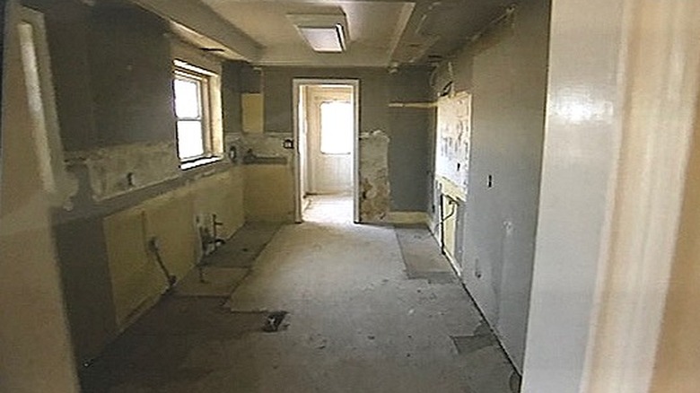 Vacant galley kitchen