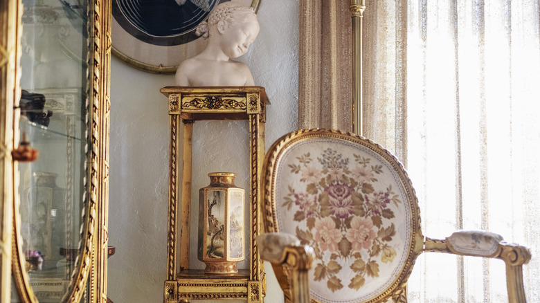 A collection of vintage furniture.