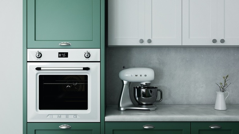 kitchen with cabinets