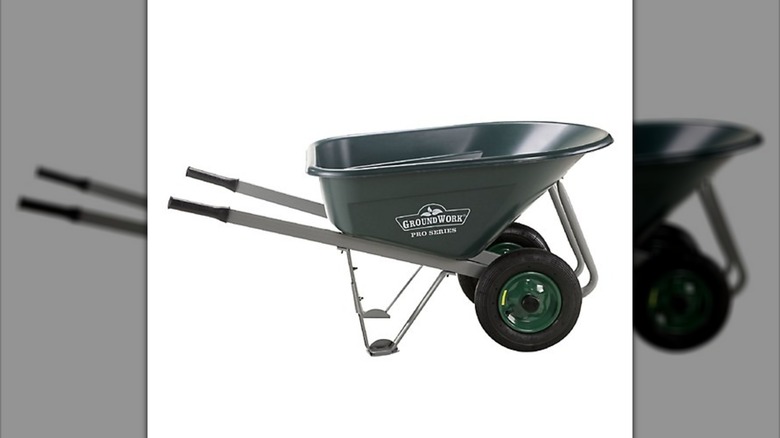 GroundWork Mega-Load Wheelbarrow on a white background