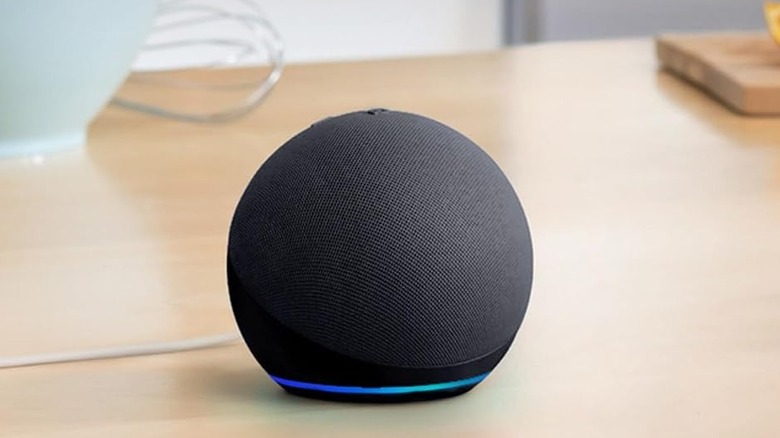 Amazon Echo Dot on a table