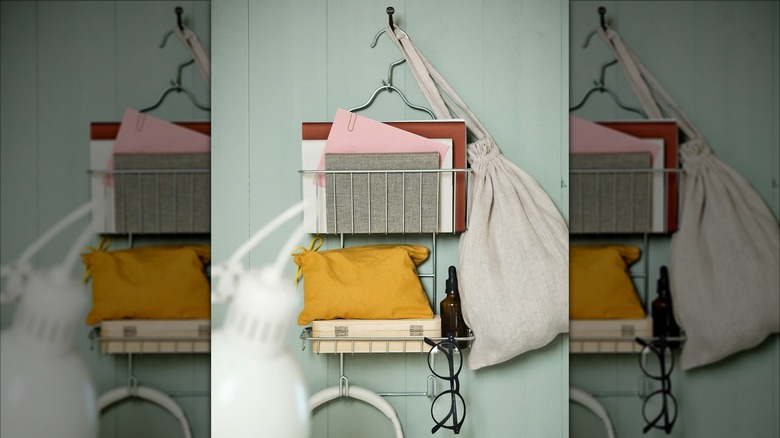 KROKFJORDEN Shower caddy hanging on wall hook