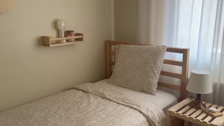 BEKVÄM Spice rack wall-mounted next to bed