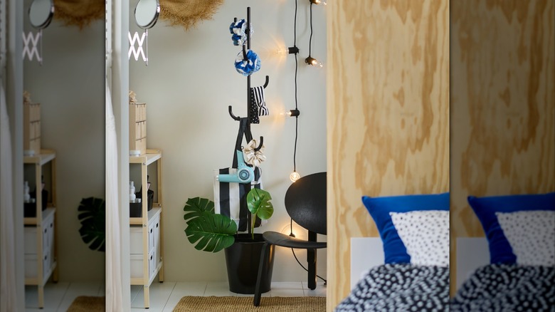 ÄLGANÄS Hat and coat stand with hair accessories