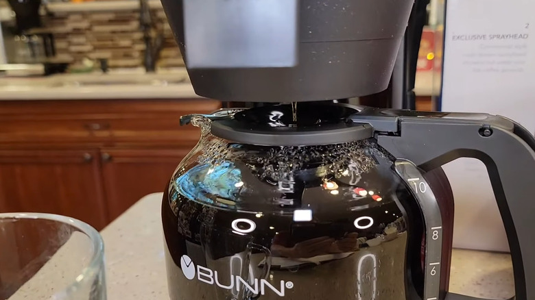 Bunn coffee maker on countertop
