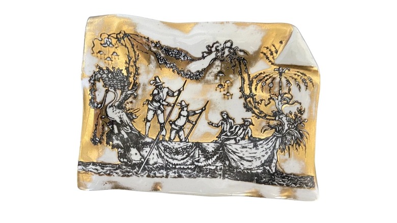 Fornasetti porcelain ashtray