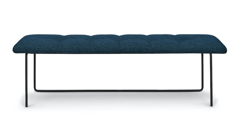 blue bench
