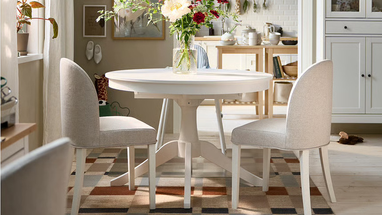 ROSENTORP table in a dining room with decor