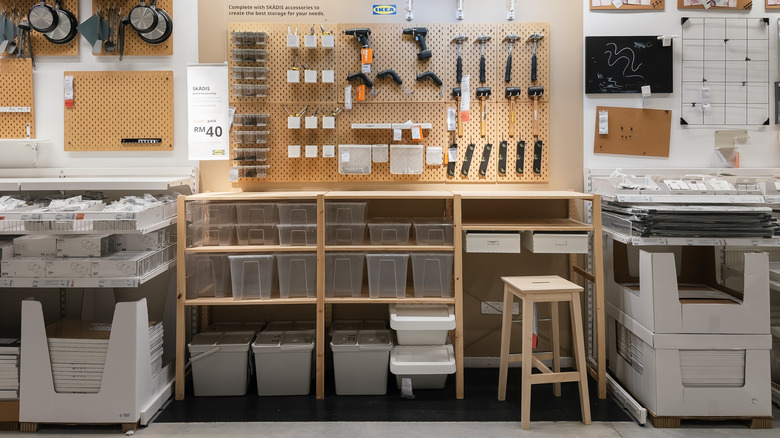IKEA showroom workshop storage display