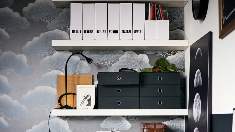 IKEA LACK floating shelf mounted on wall
