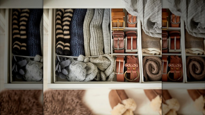 SKUBB Boxes full of clothes in drawers