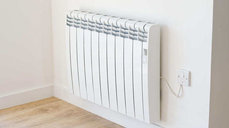 A modern panel electric radiator