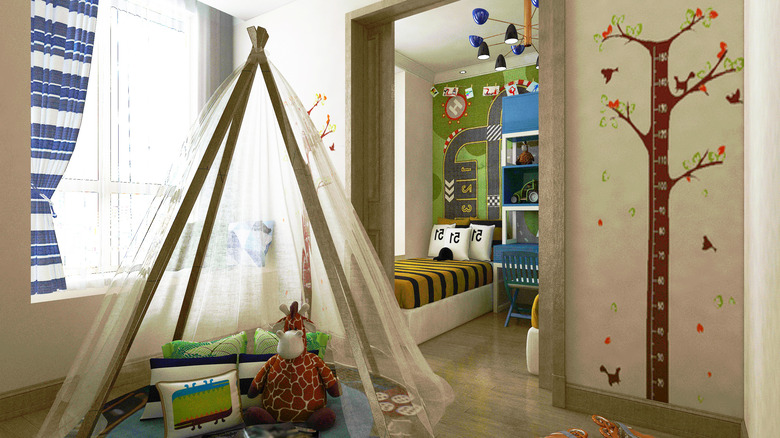 teepee tent in bedroom