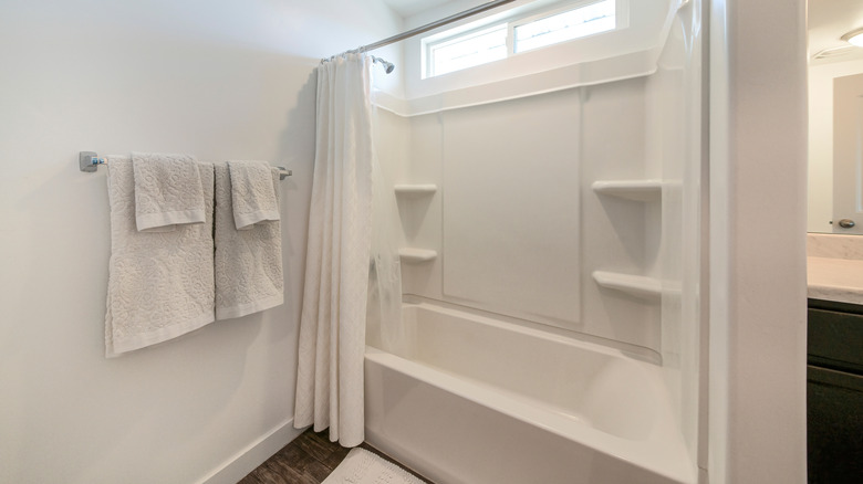 tall shower curtain rod