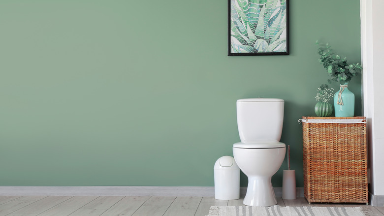 green bathroom