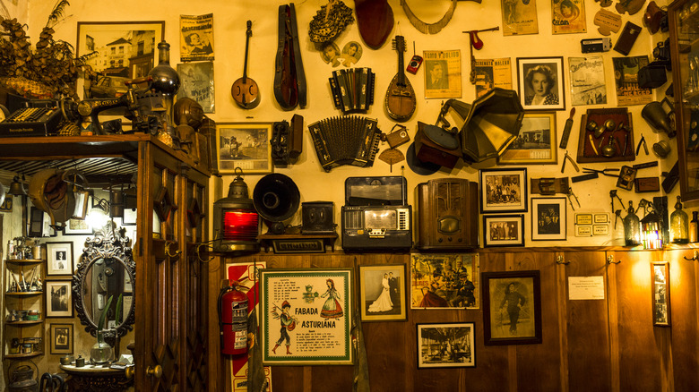 wall full of frames