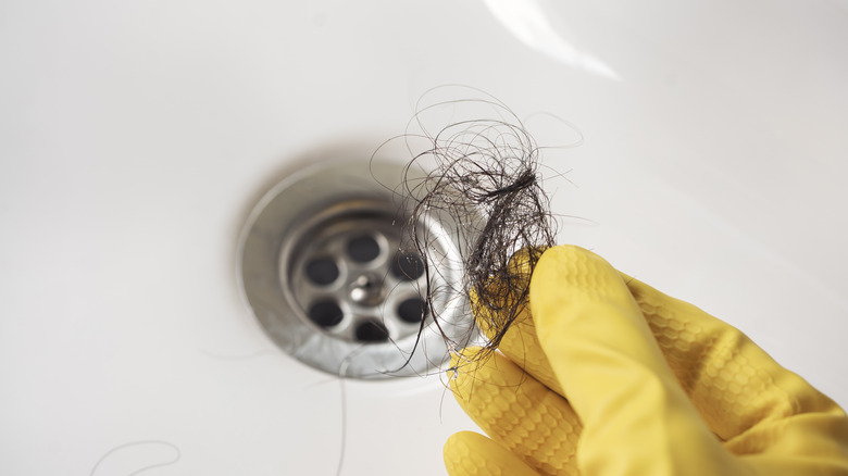 Hair taken out of drain