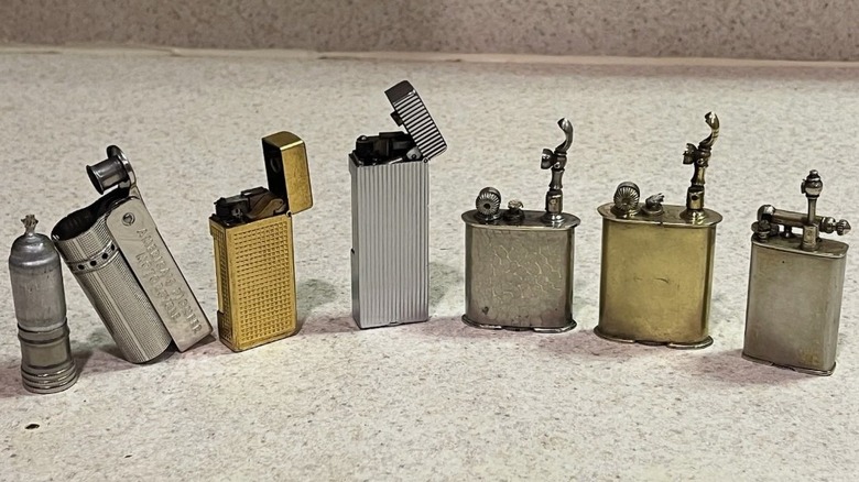 Collection of antique lighters