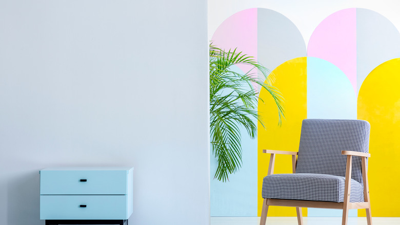 geometric pattern on walls